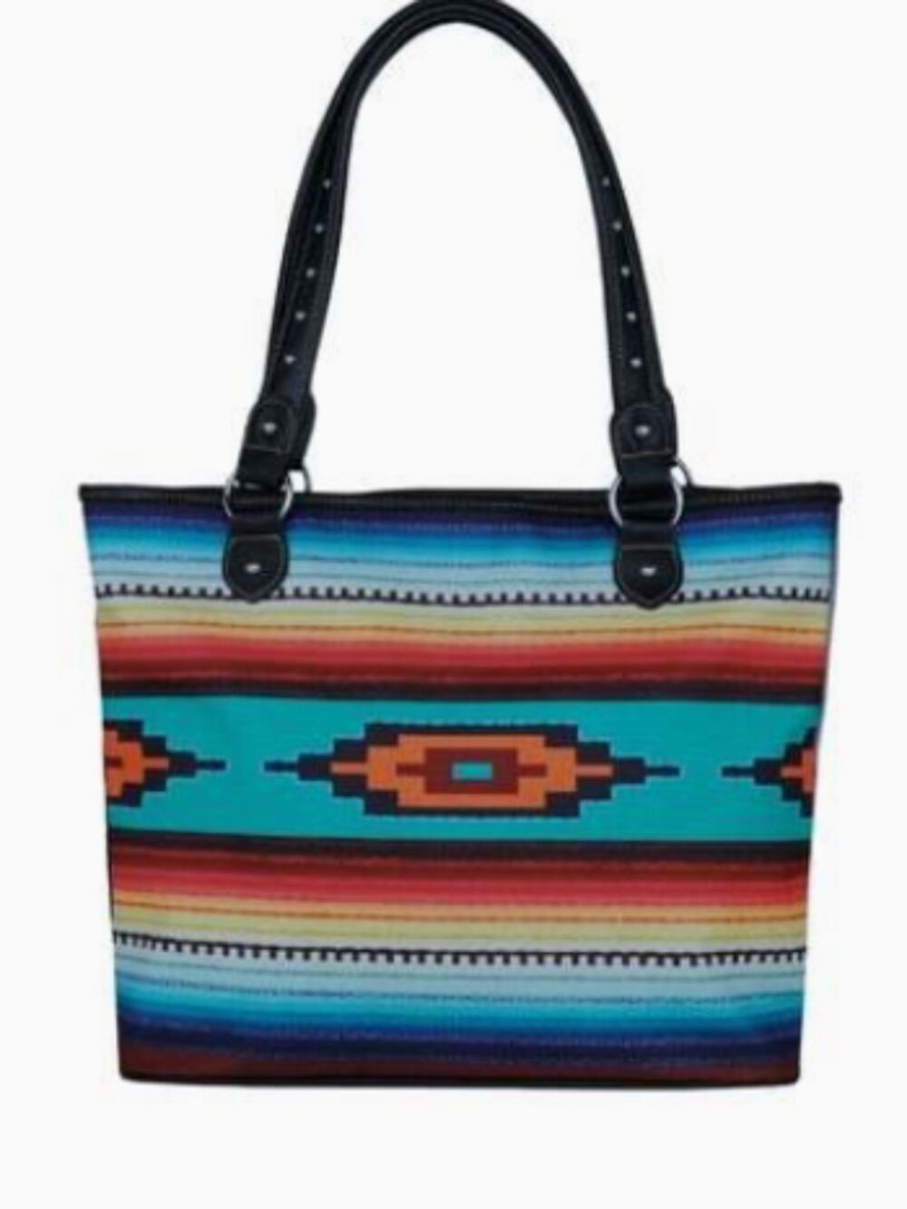 Montana West Aztec Western Canvas Tote NWT